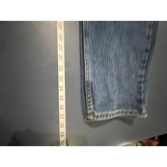 Asos Design High-Waisted Relaxed Fit Denin jeans 32/28 Petite - Picture 7 of 9